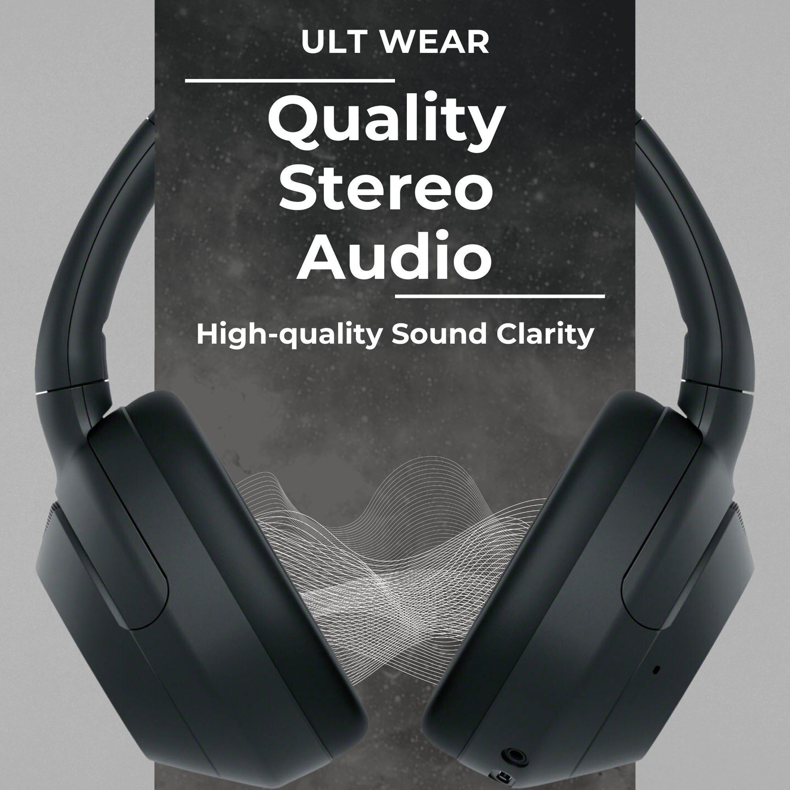 Sony WHULT900N-B ULT Noise Cancelling Headphones Battery Pack Bundle (Black)