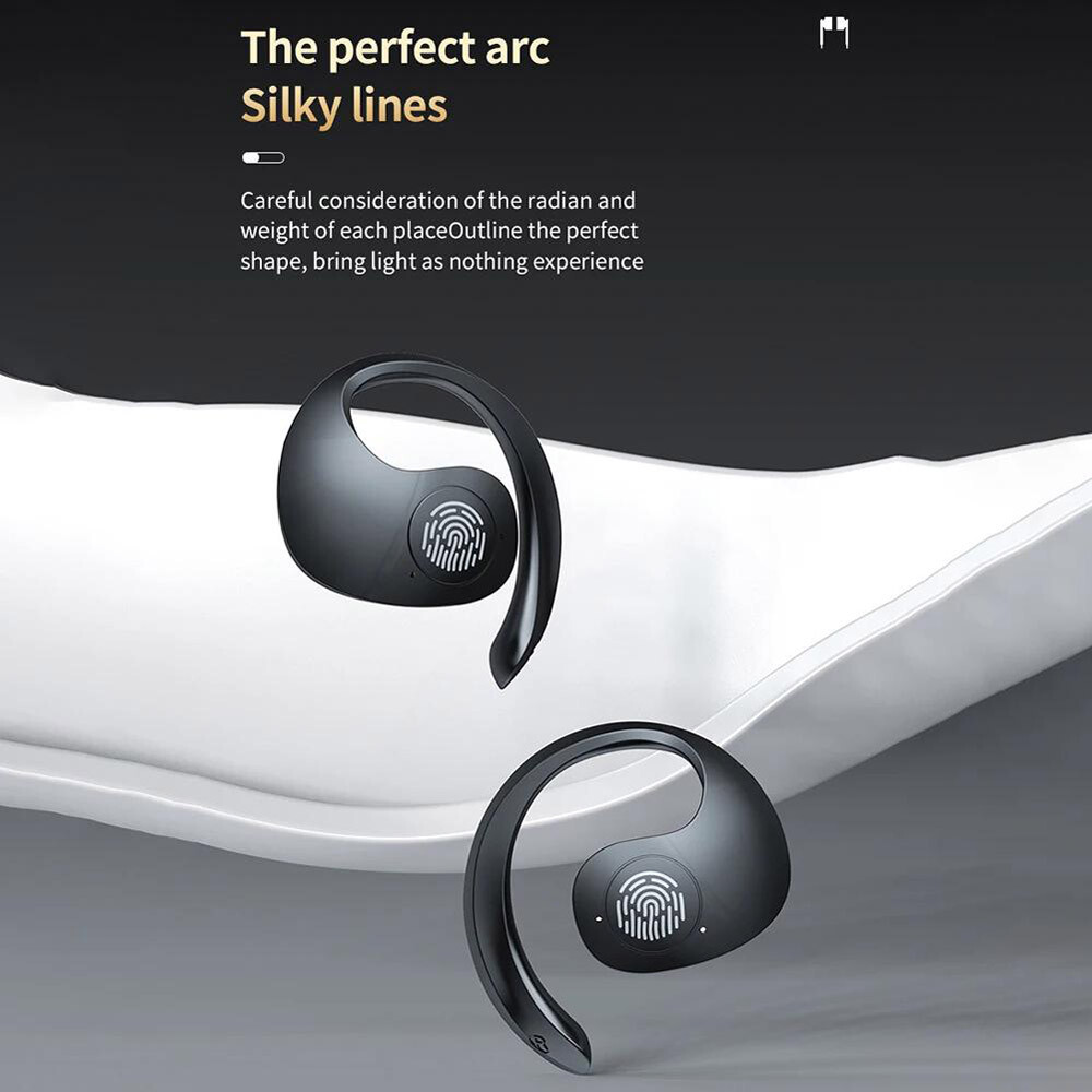 Ear Hook Mini Bluetooth 5.3 Headset TWS Earphones Earbuds Stereo Bass Headphones