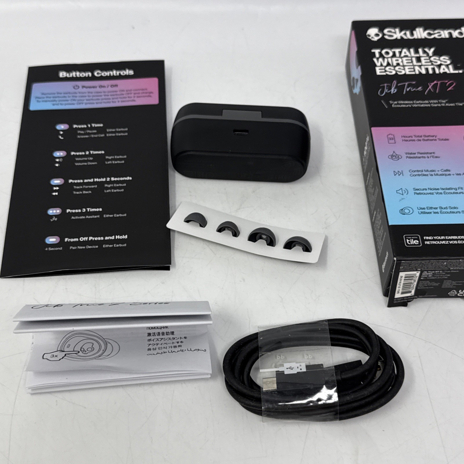 Skullcandy S1JTW Jib True XT 2 In-Ear Headphones – Black