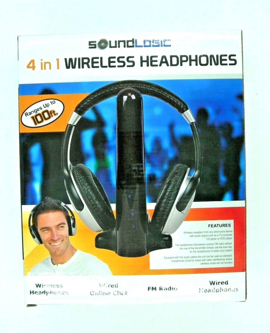 SOUNDLOGIC 4 In 1 Wireless Headphones