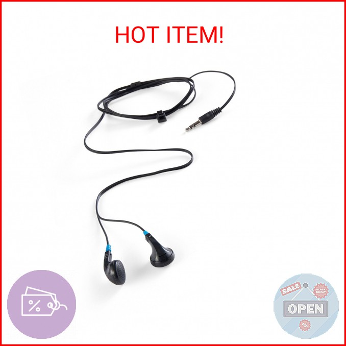 Verbatim Stereo Earphones – 3.5mm – No Microphone, Black (99711)