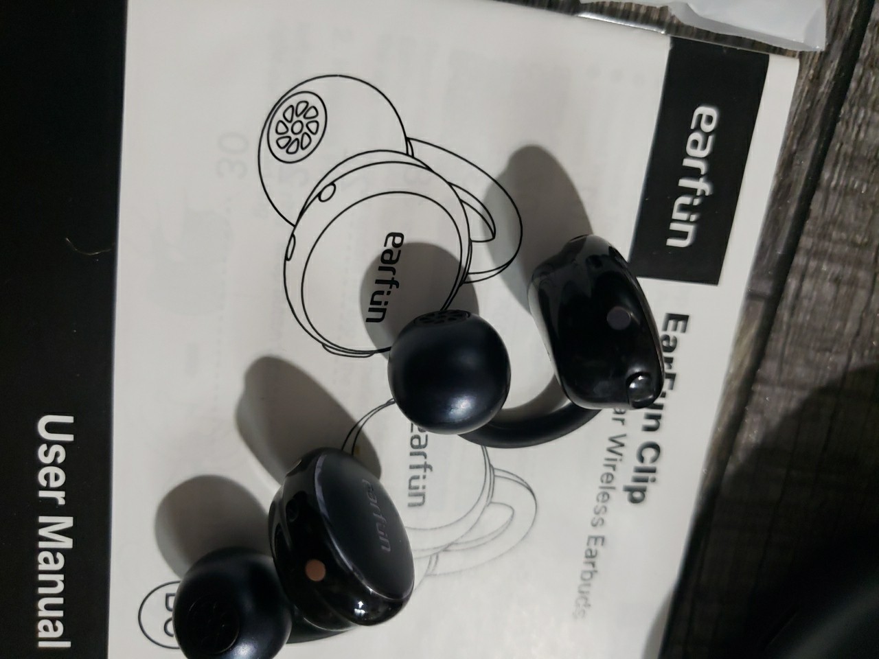 EarFun Clip Open Ear Earbuds, Wireless Clip On Headphones