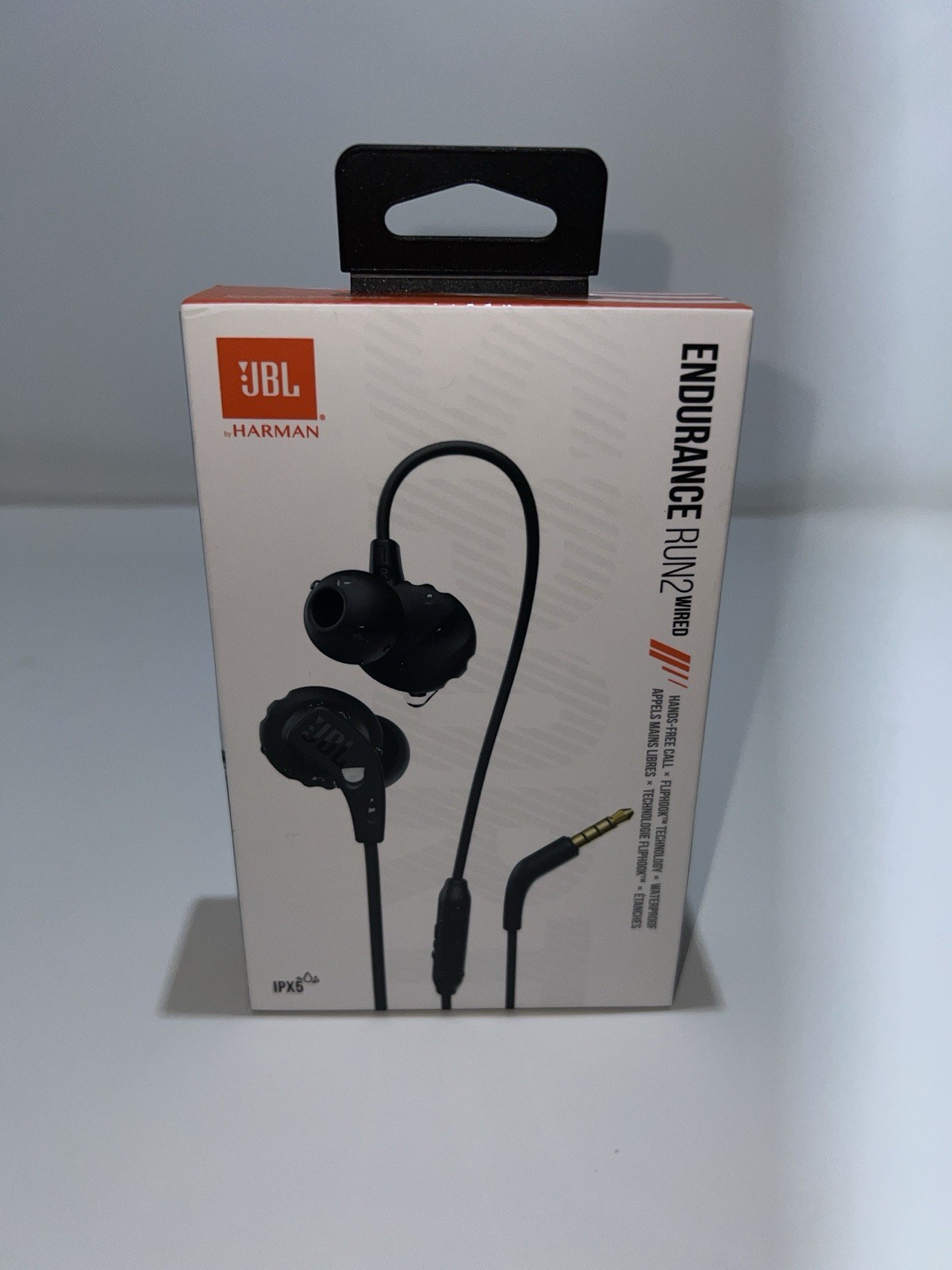 JBL Endurance Run 2 Wired Waterproof In-Ear Headphones, Black