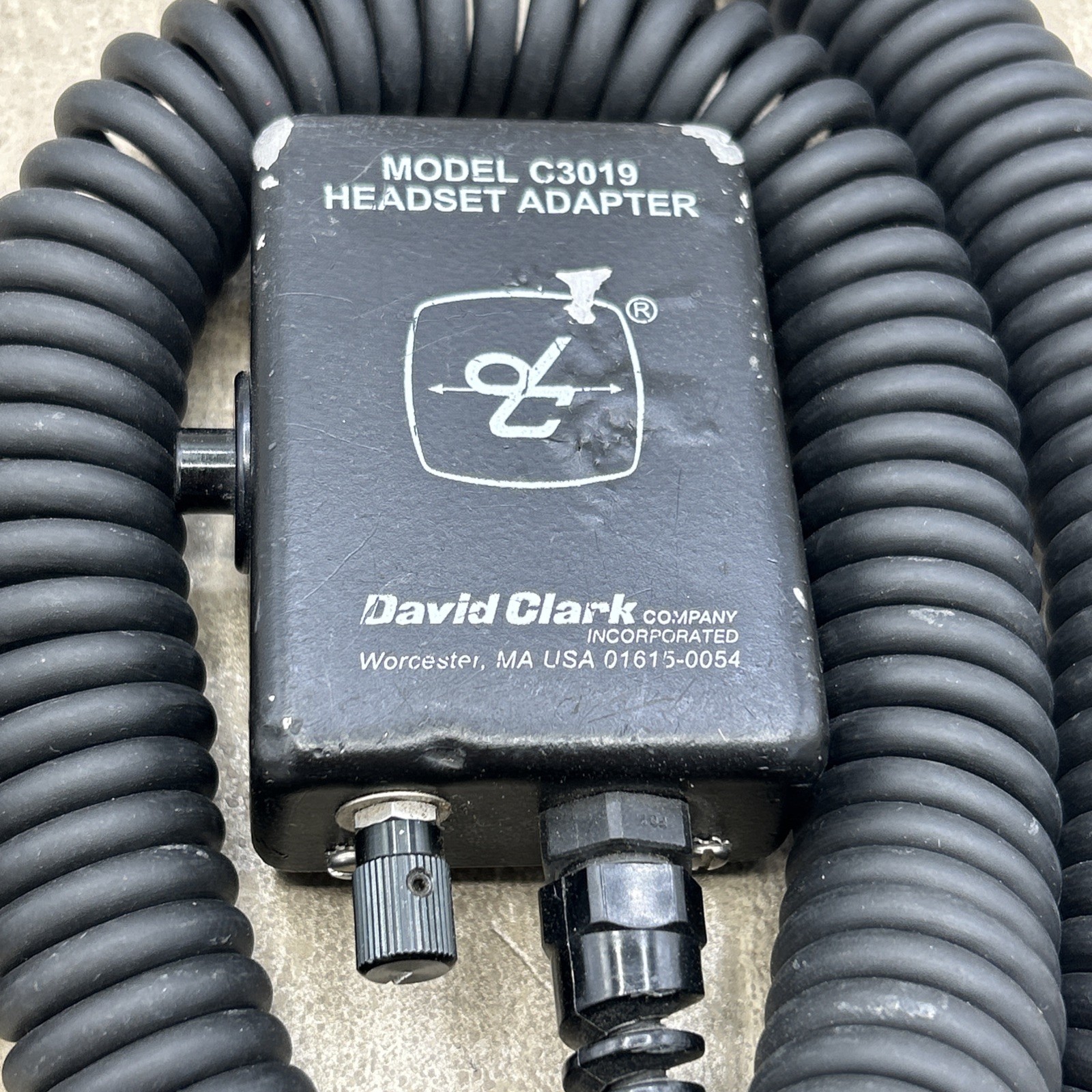 David Clark Headset Adapter – Model C3019