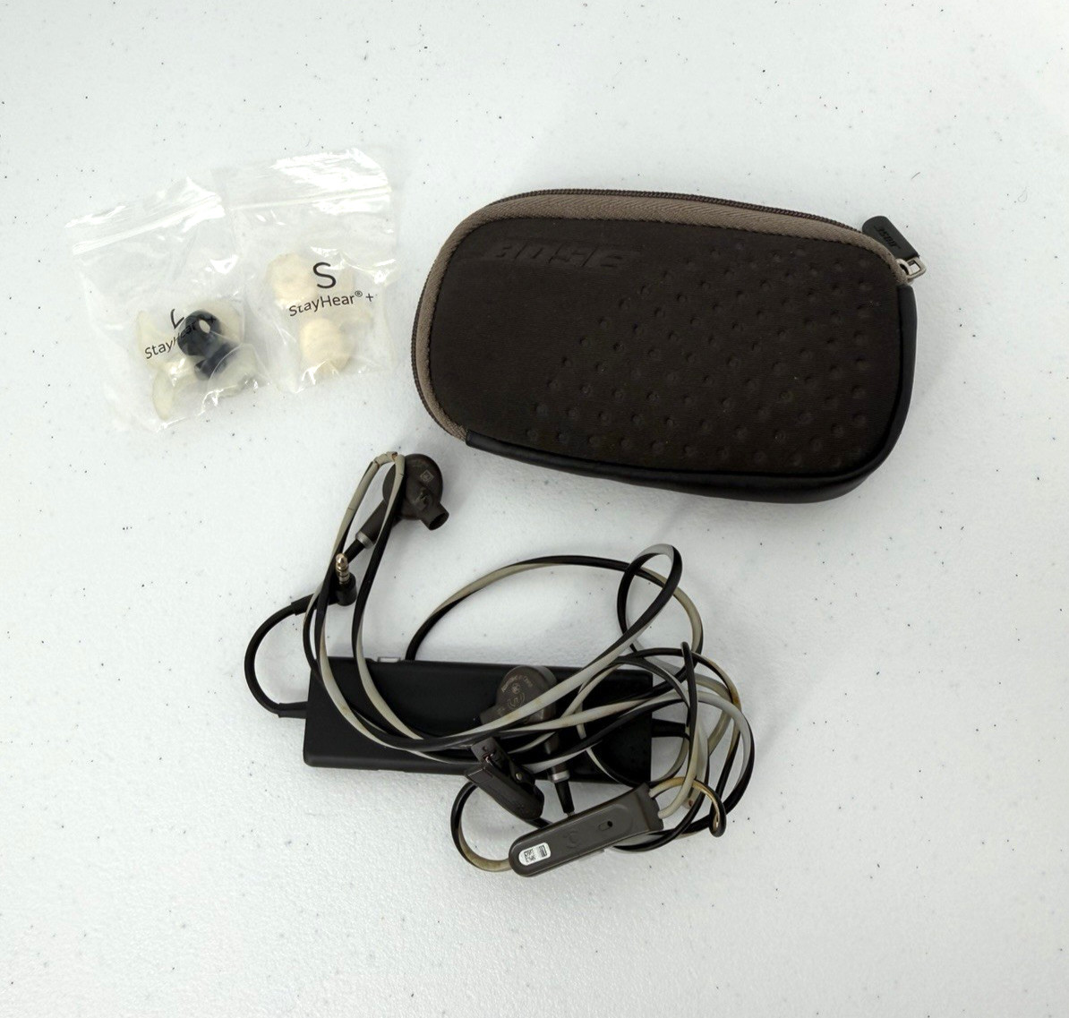 Bose QC20i QuietComfort 20i Noise-Cancelling Earbuds QC20i BROWN – Tested READ