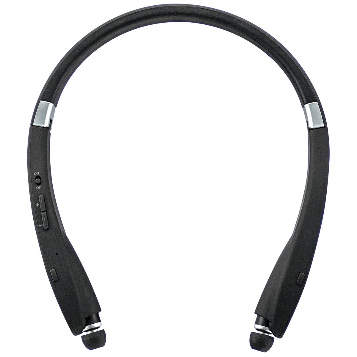 Universal Bluetooth Neck Headphones with Retractable Earbuds and Microphone