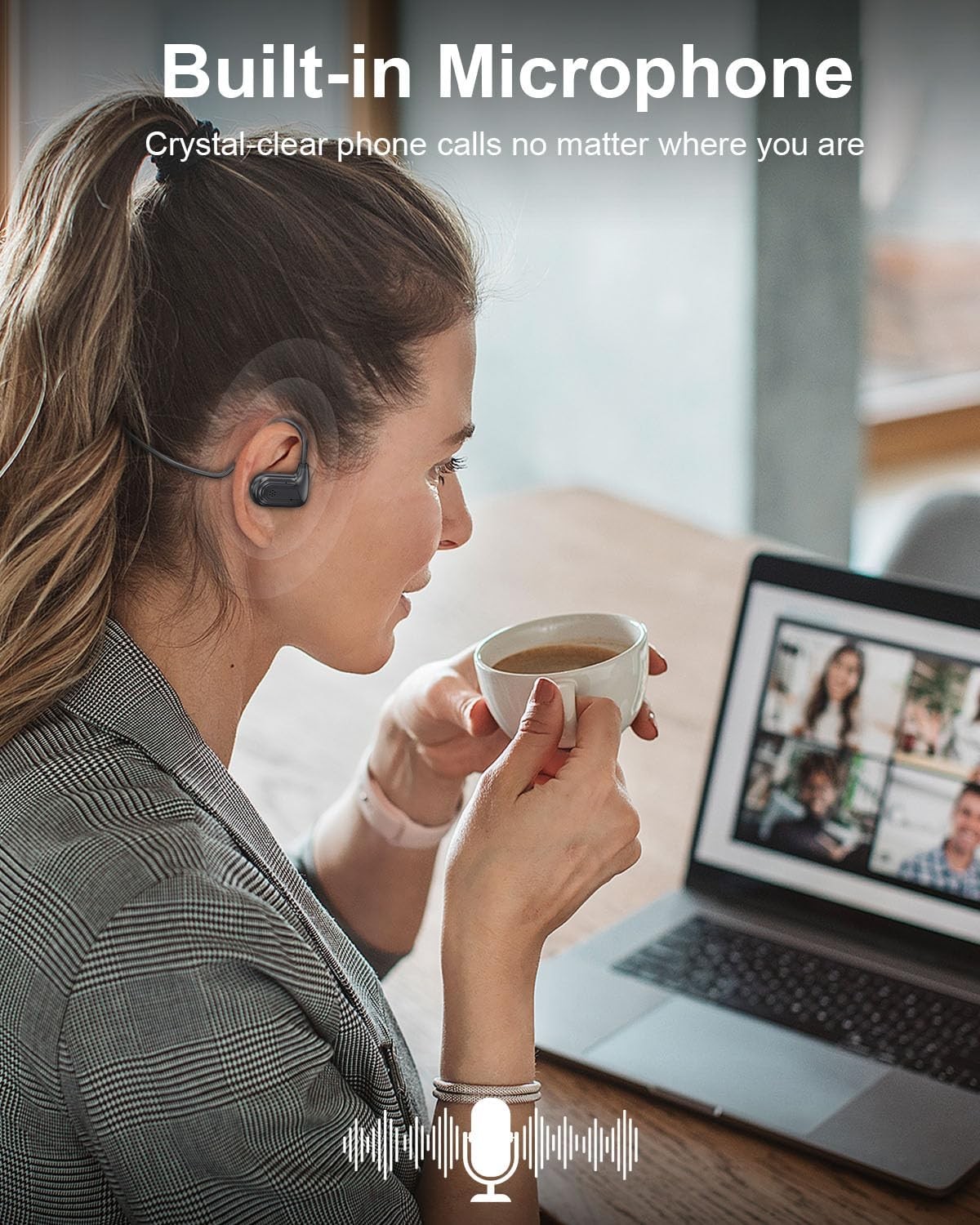 Open Ear Headphones,Bluetooth Headphone for Running Cycling Workouts