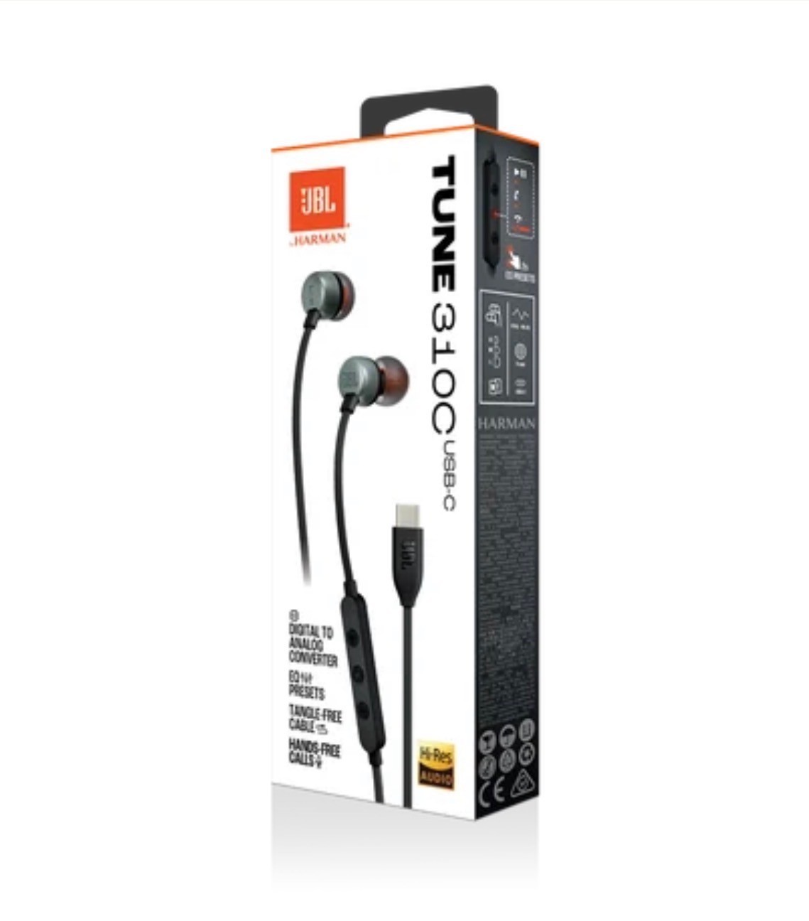 Lot Of 25 New JBL Tune 310C USB-C In-Ear Wired Headphones T310C Type-C