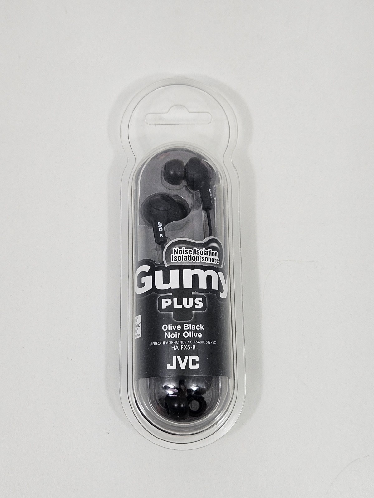 JVC HAFX5V Gumy Plus Inner-Ear Earbuds (Black) – Brand New