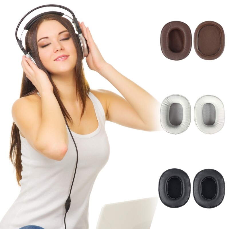 Replacement Ear Pads for M50X M40X Soft Protein Leather Headphones Earpads