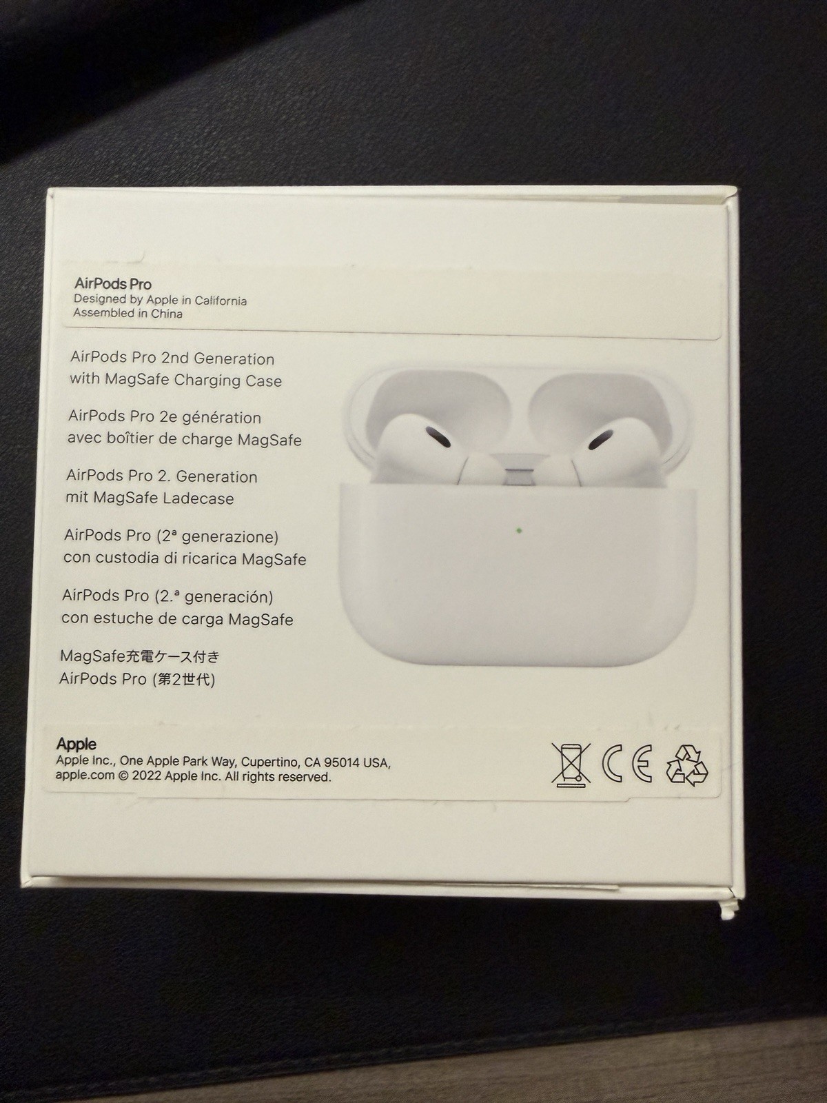 Apple AirPods Pro (2nd Gen) White w/ MagSafe Case, ANC, Transparency, Bluetooth
