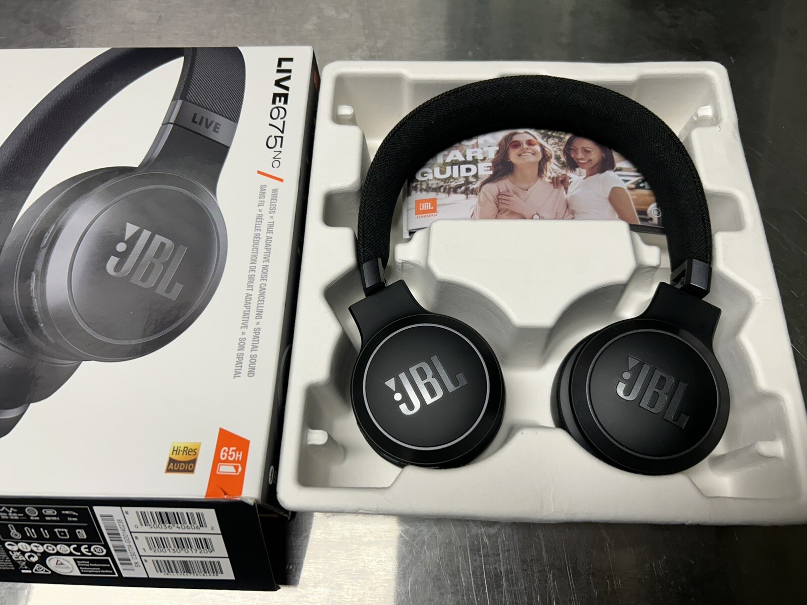 JBL by Harman Live 675NC Wireless True Adaptive Noise Cancelling Headphones