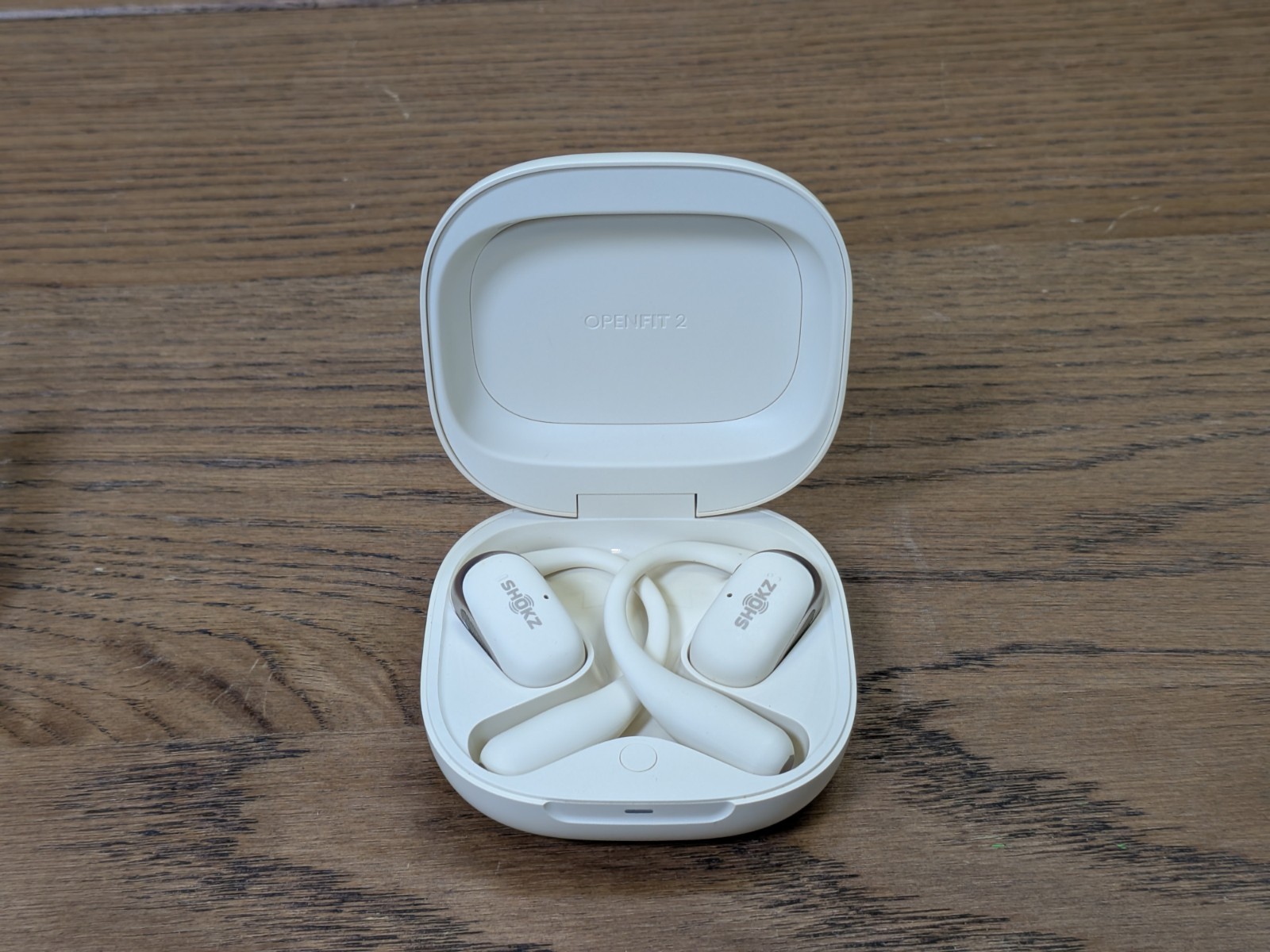 Shokz OpenFit 2 Wireless Open-Ear Earphones – Biege (T920 ) Great Condition