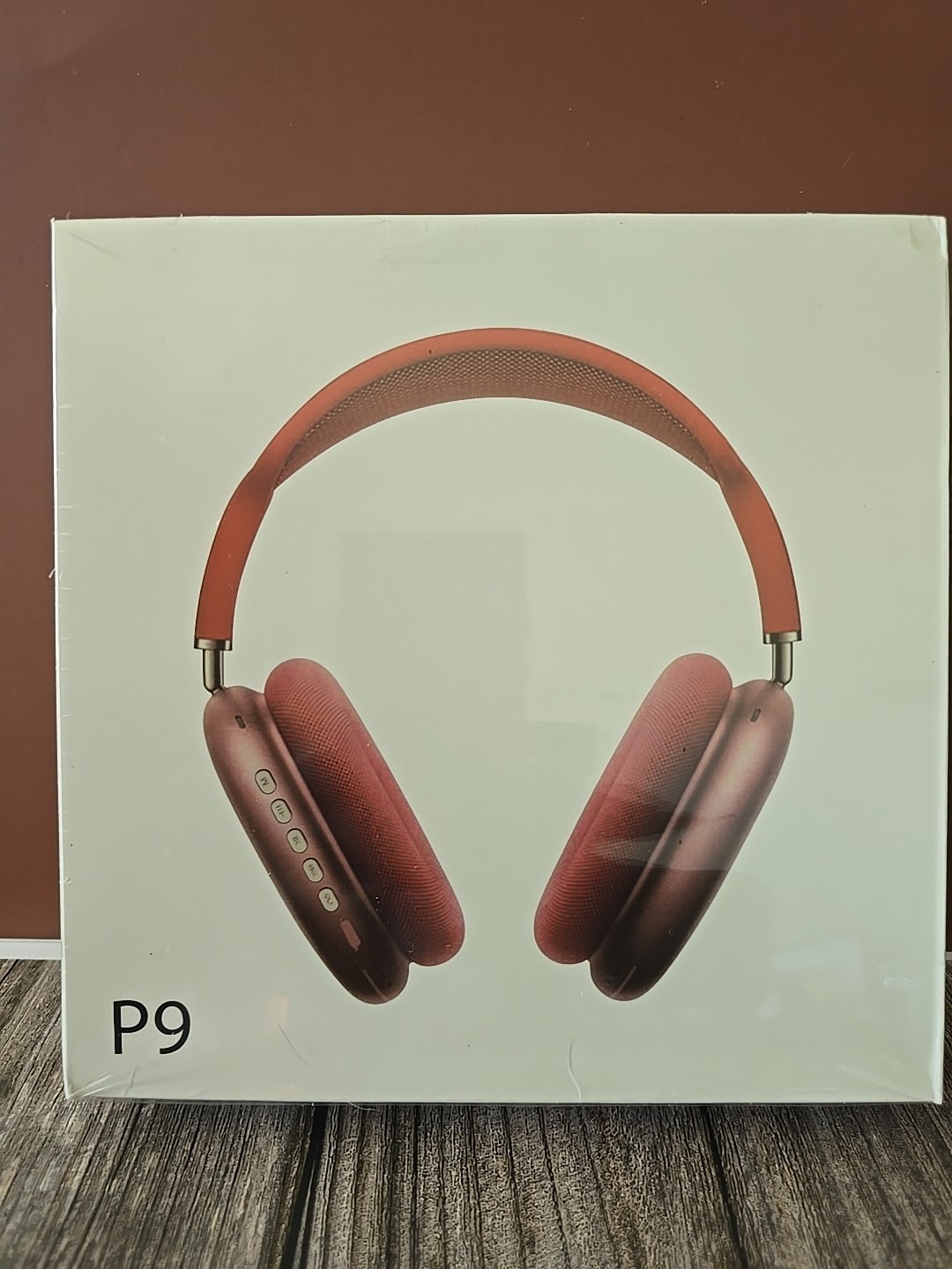 New P9 Wireless Bluetooth Noise Canceling Headphones W/Microphone – Red