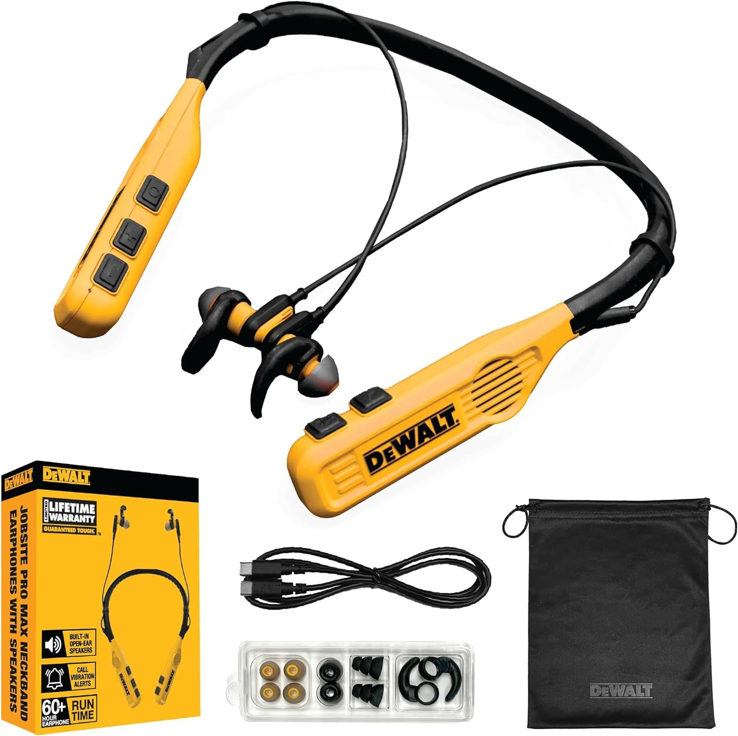 2-in-1 Neckband Bluetooth Headphones w/Speakers Wireless Music & Calls FREE SHIP
