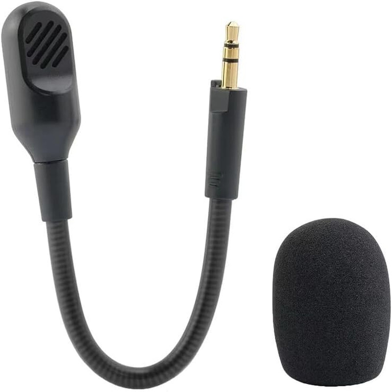 Barracuda X Mic Boom, Replacement Aux 3.5Mm TRS Mic Detachable Microphone Booms