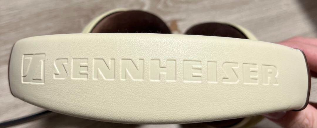 SENNHEISER HD598 Open type headphones Ivory Brown 3rd party 4.4mm cable