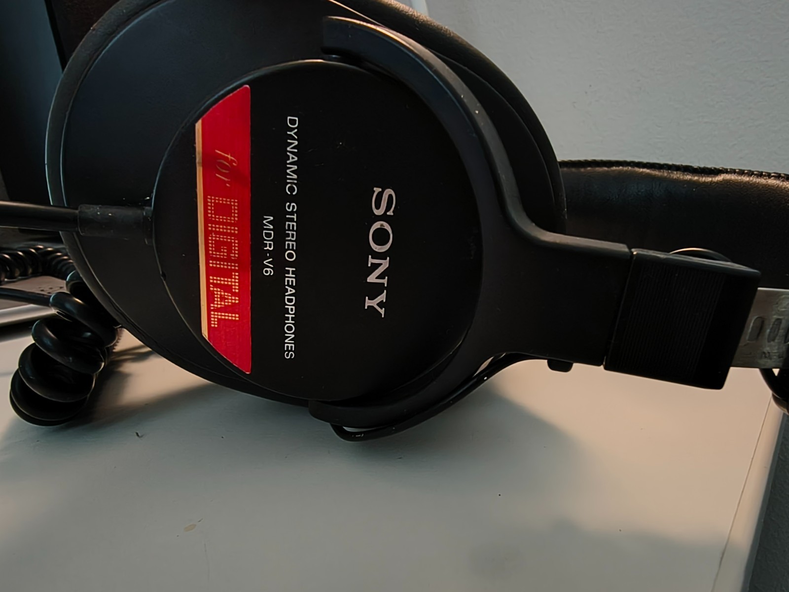 Sony MDR-V6 Over the Ear Headphones – Black