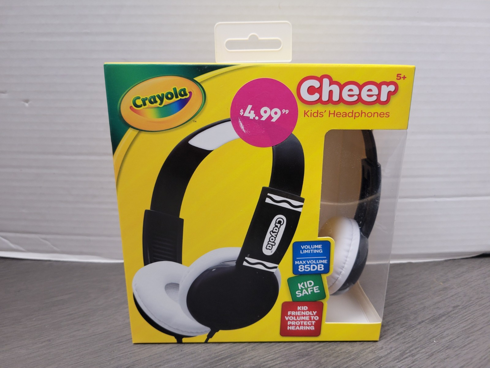 Crayola Cheer Kids’ Wired Headphones (Black/White) (Brand New • Factory Sealed)