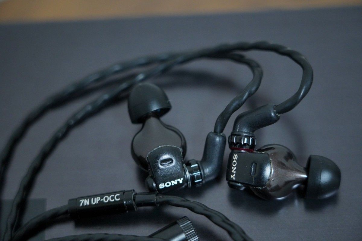 Sony MDR-EX1000 In-Ear Monitor Earphones 4.4mm Balanced Cable Box Accessories