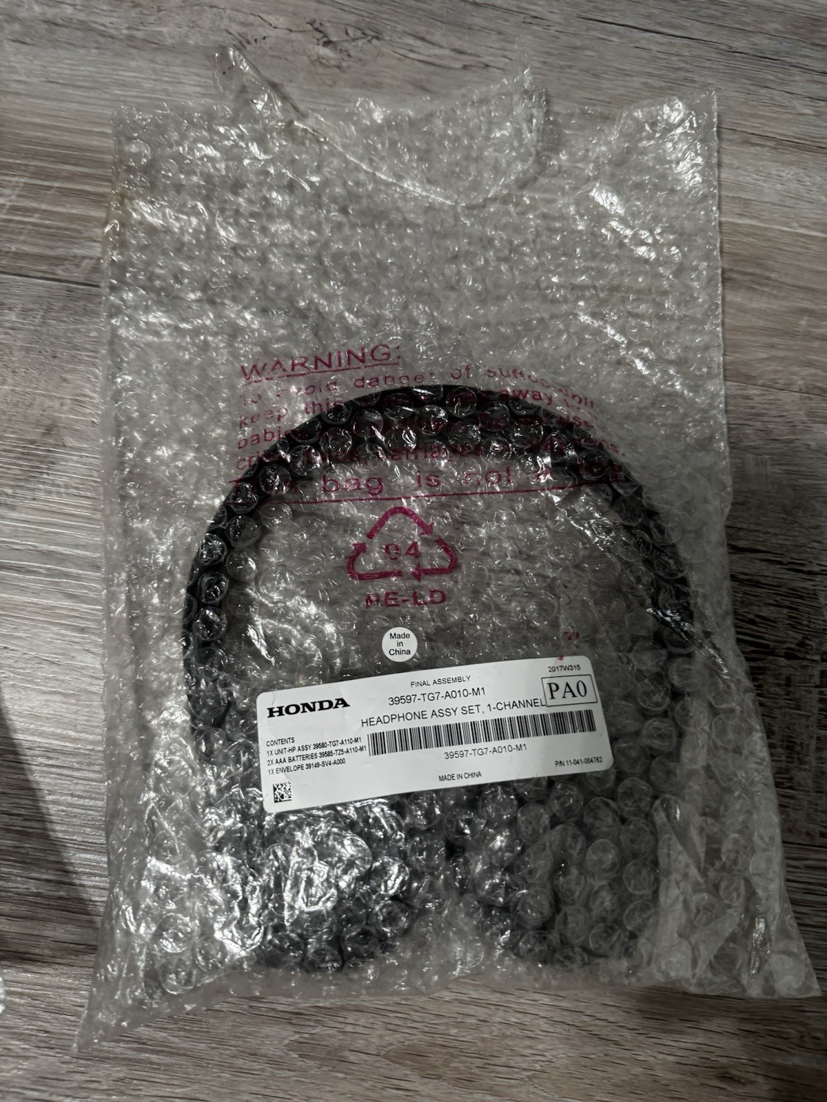 Honda 35957-TG7-A010-M1 Honda Odyssey headphones 2018-2022