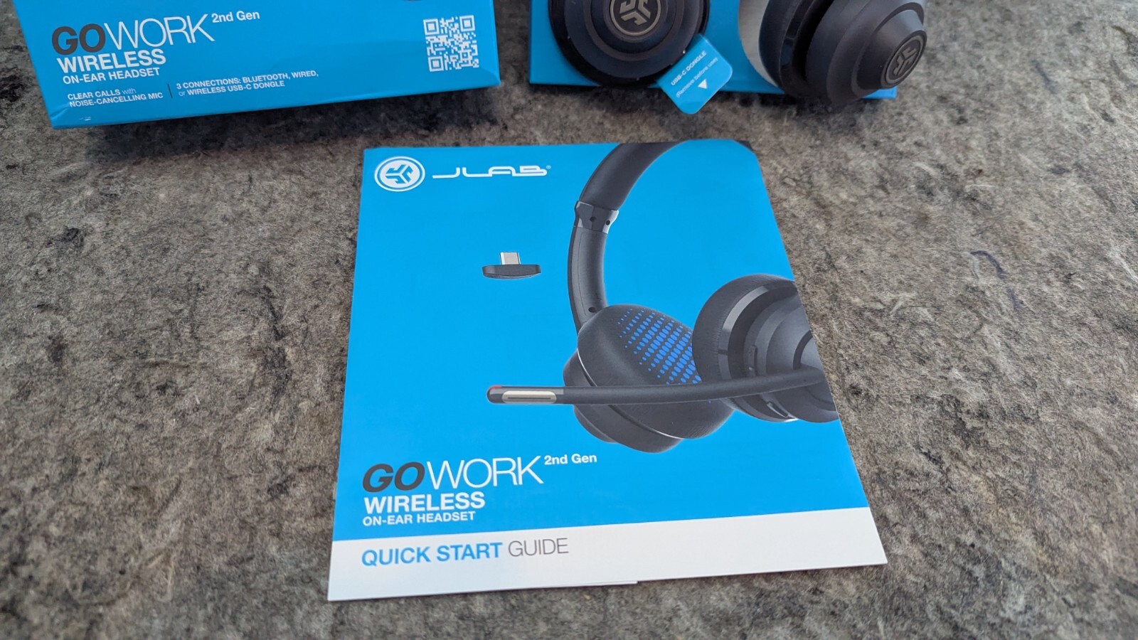 🔥New🔥 JLab Go Work Wireless Bluetooth Headsets w/ Mic, 45+ Playtime