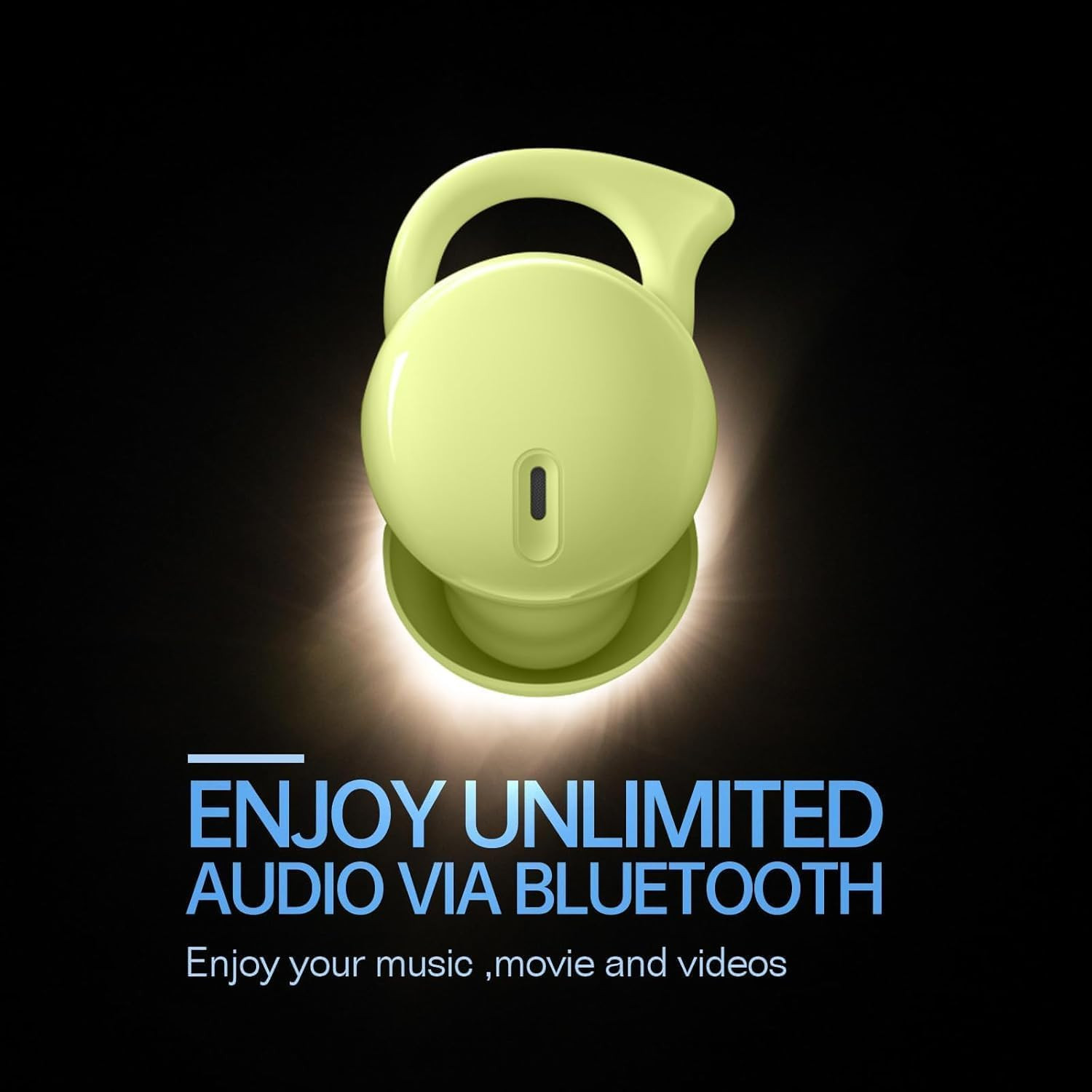 Invisible Sleep Headphones,Sleep Earbuds for Side Sleepers (Green) | Mini Noise