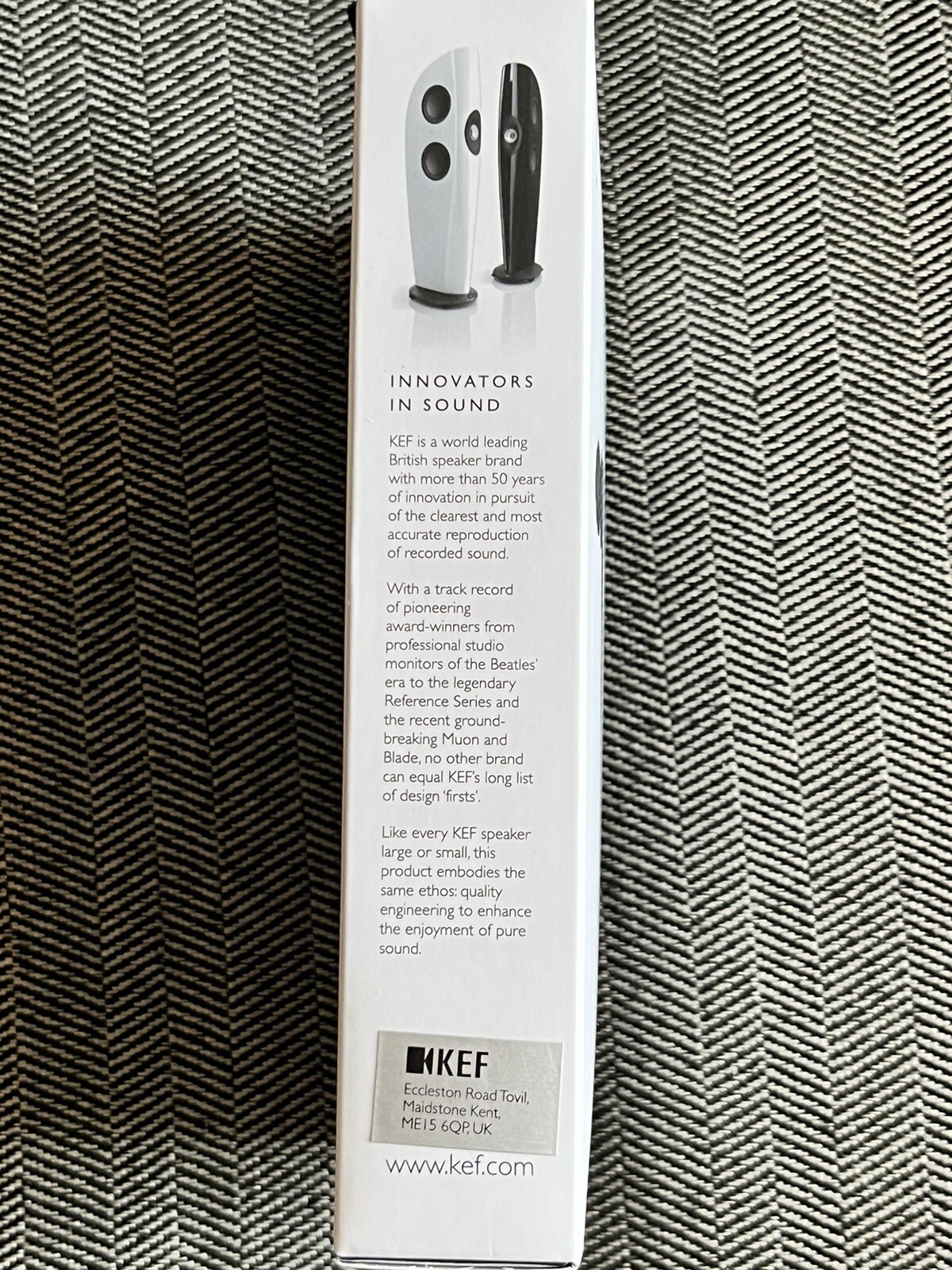 KEF M100 Hi-Fi Earbuds in Blue NEW in the original box unopened unused!