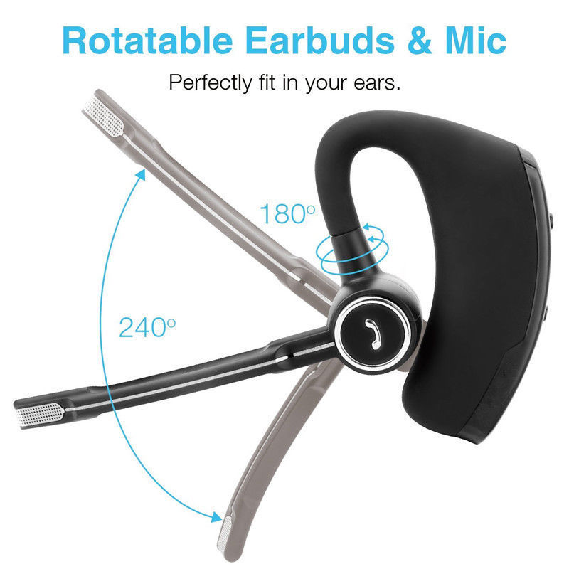 Wireless BT 5.3 Stereo Business Work Headset Earphone For iPhone Samsung