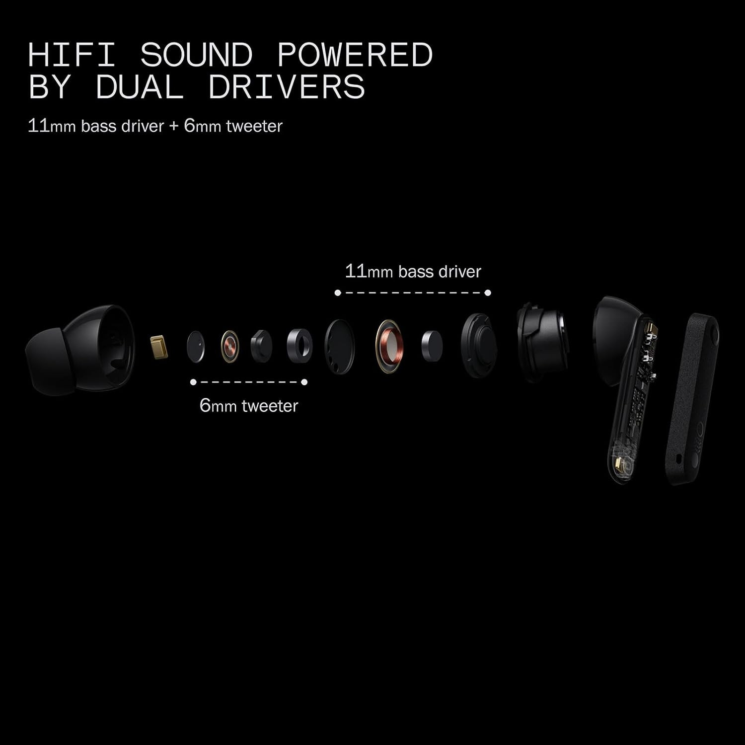 Auriculares Inalámbricos con Audio Hi-Res, LDAC, Cancelación Ruido 50 dB, 43H