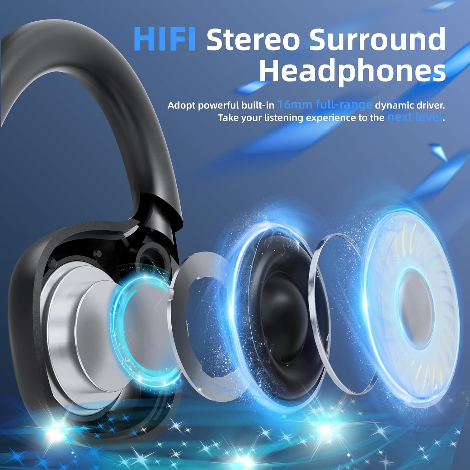Comfortable Open Ear Air Conduction Headphones – Perfect for Cycling and Running
