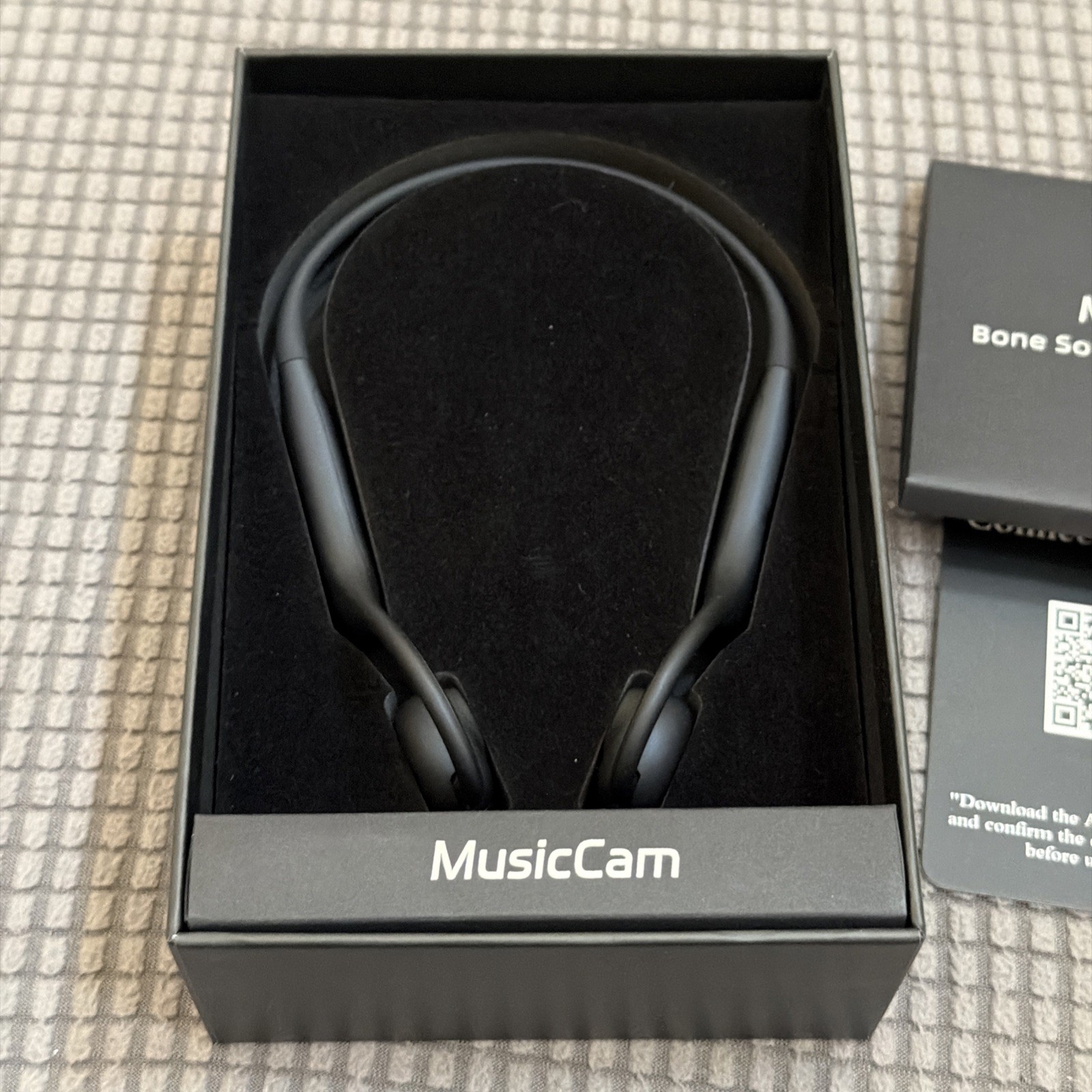 MusicCam World’s 1st Bone Conduction Headphones, Hand-Free POV Camera Headphones