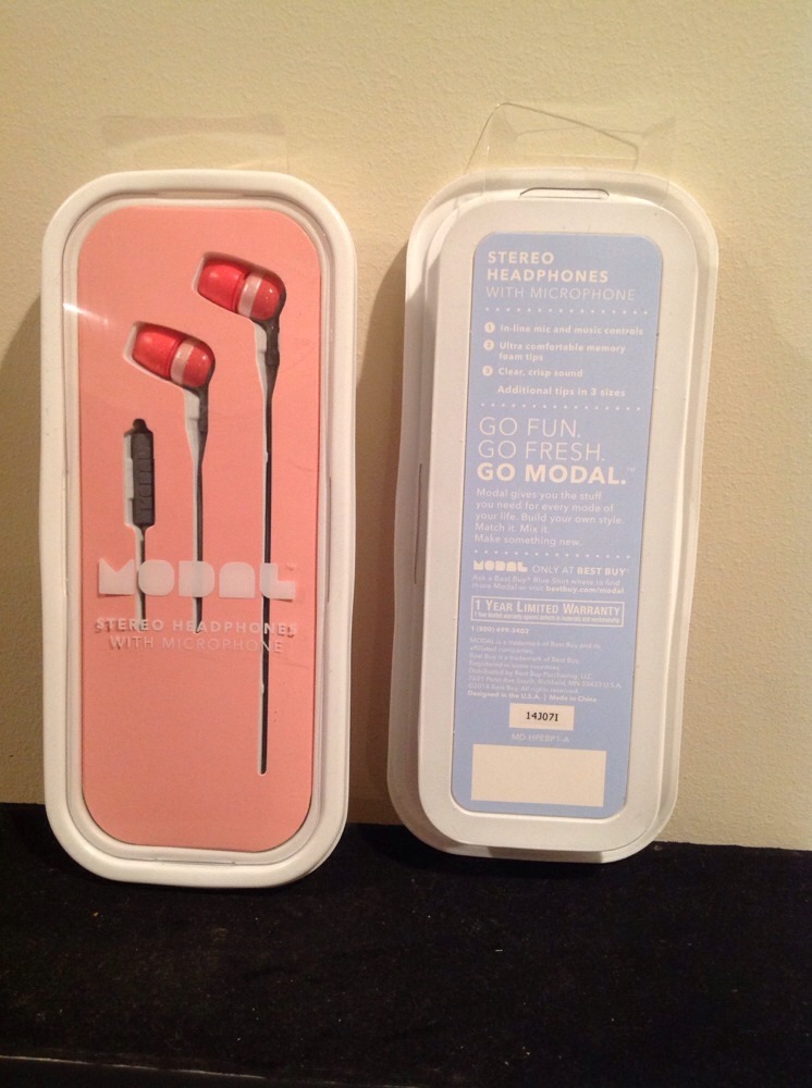 Modal MD-HPEBP1-B Stereo Headphones with Microphone – Gray/Black PACK OF TWO