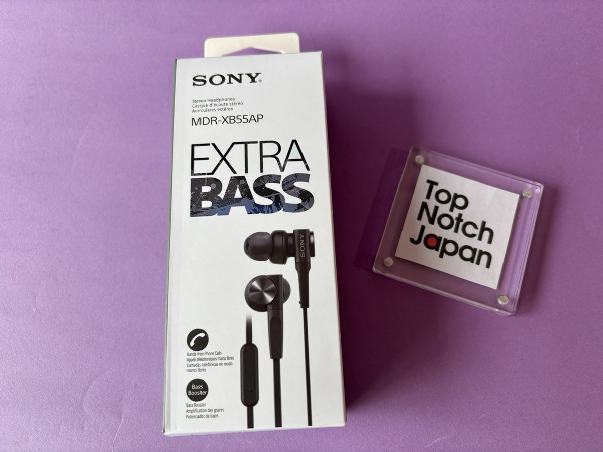 Sony MDR-XB55AP Extra Bass Earphones In-Ear Mic Black White Red Green Blue Japan