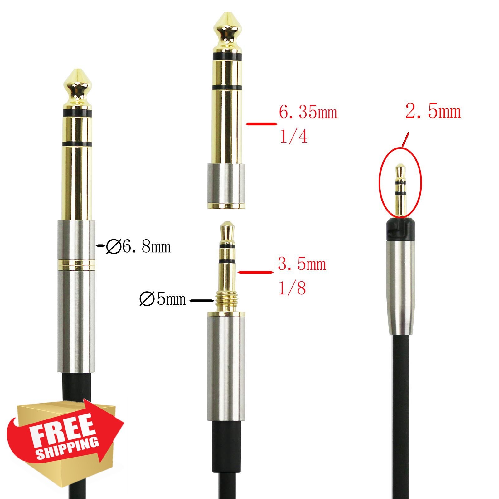 NewFantasia Audio Cable Sennheiser HD598 HD598Cs HD560s HD598SE HD620S Headph…