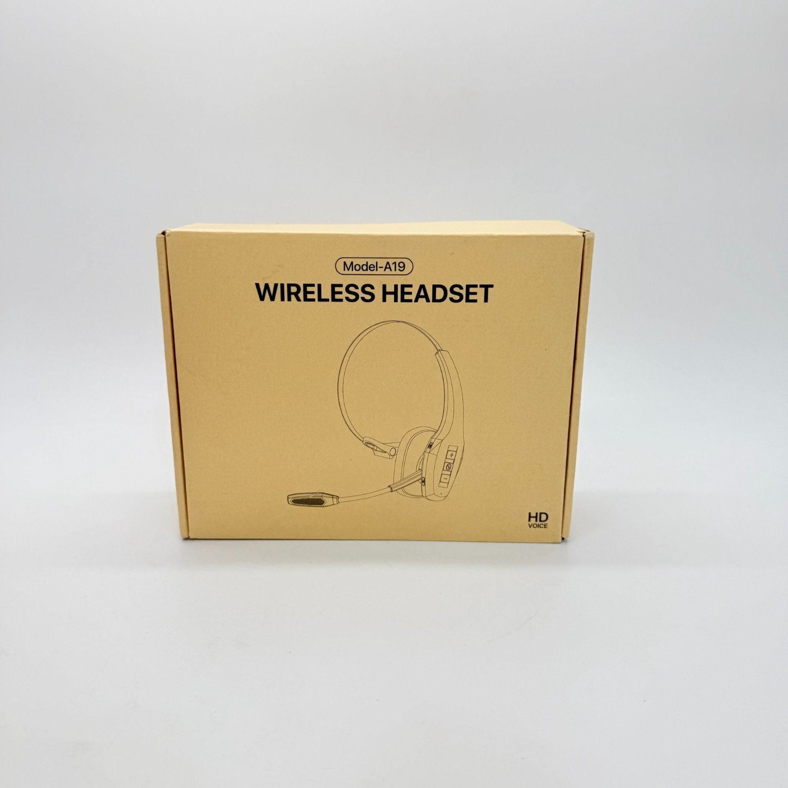 A19 Wireless Headset, Noise Cancelling – Bluetooth, HD Sound/Voice Black