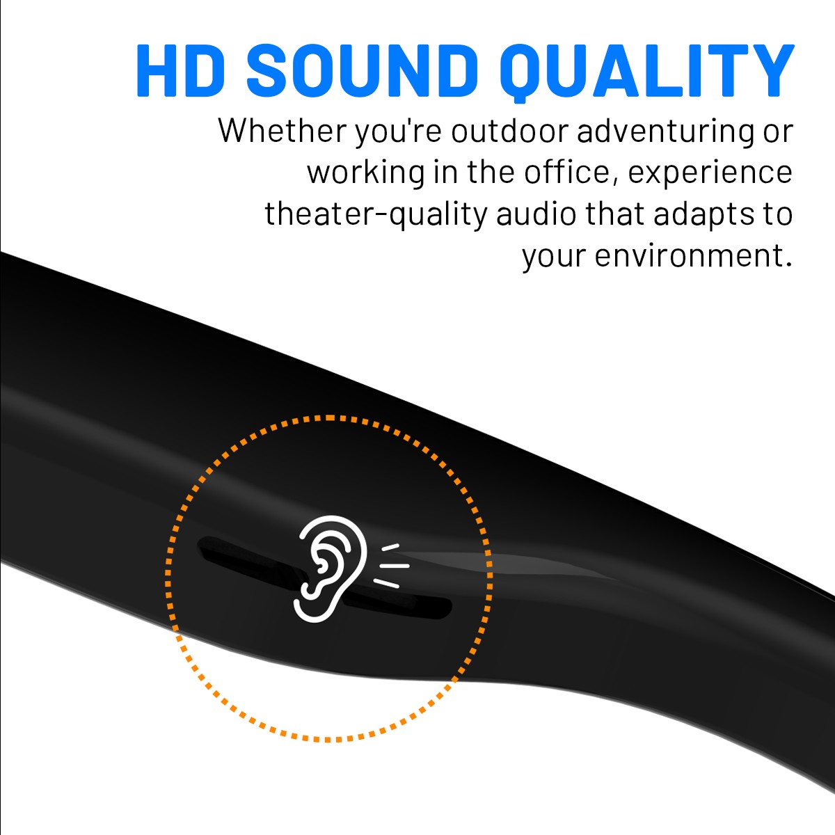 Smart Glasses Headset Wireless Bluetooth 5.4 Sunglasses Sports Earphone Mic Call