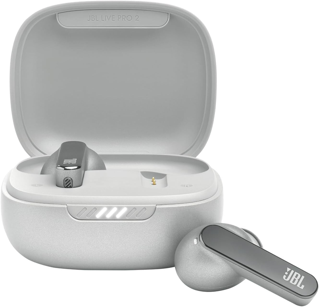 JBL Live Pro 2 TWS Pro2 True Wireless Bluetooth Stereo Earbuds Headset Silver