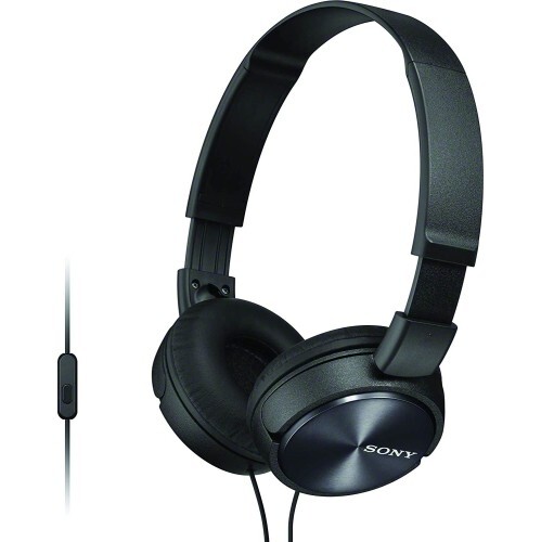 Sony MDR-ZX310AP Wired On-Ear ZX Series Headphones w/Mic for Smartphones -Black