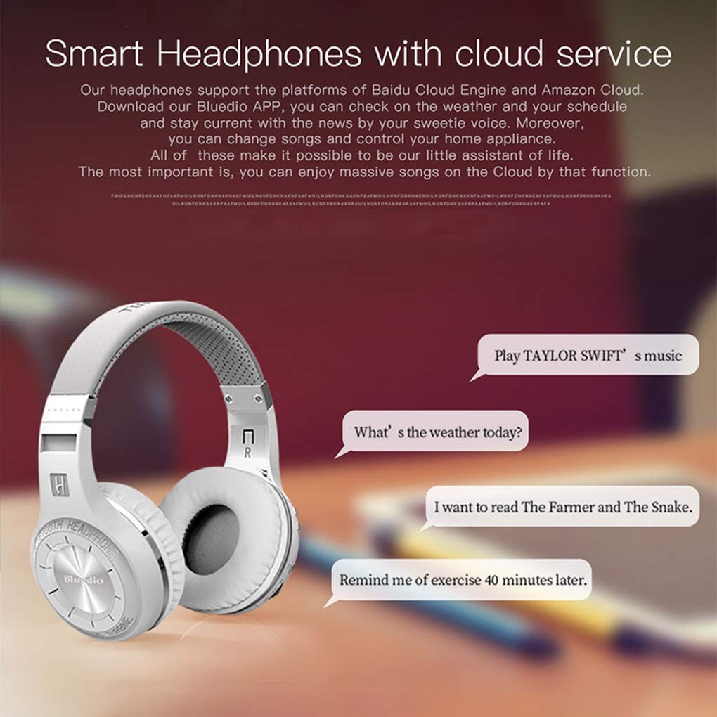 Bluetooth 5.0 Headphones Over Ear, Wireless and Wired Bluetooth On-Ear Stereo…