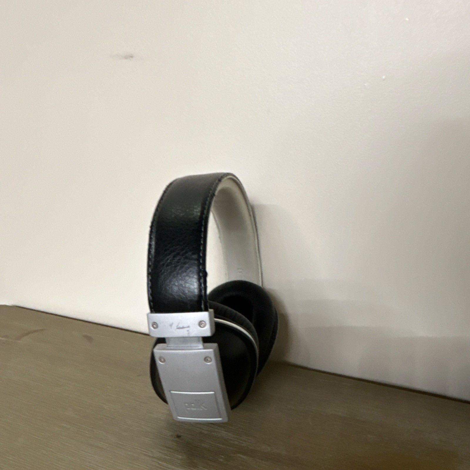 Polk Audio Over-Ear Headphones Black White Silver Adjustable Headband (No Cable)