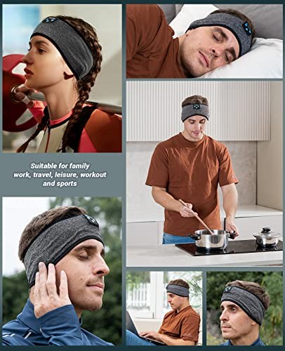 Perytong Sleep Headphones, Wireless 1 Count (Pack of 1), Coal Black