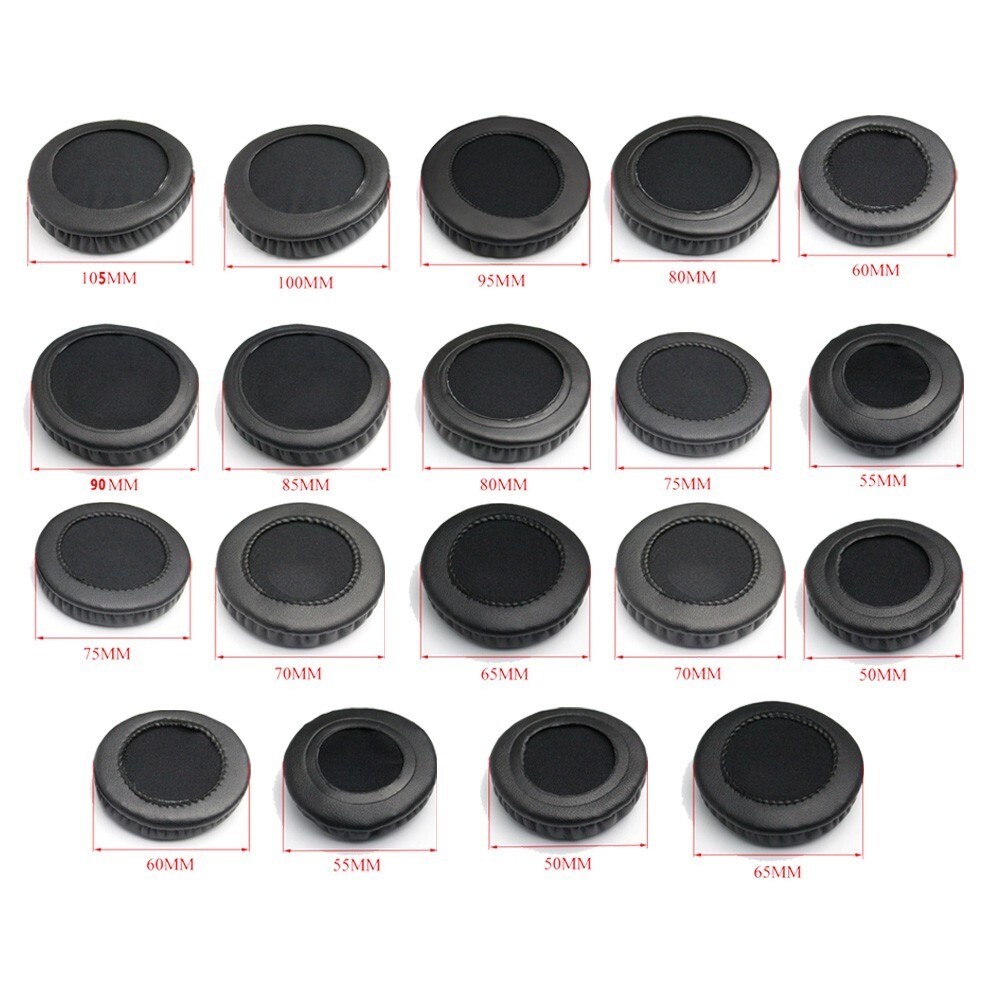 For 50 55 60 65 70 75 80 85 90 95 100/105mm Headphones Earmuffs Ear Pads Replace