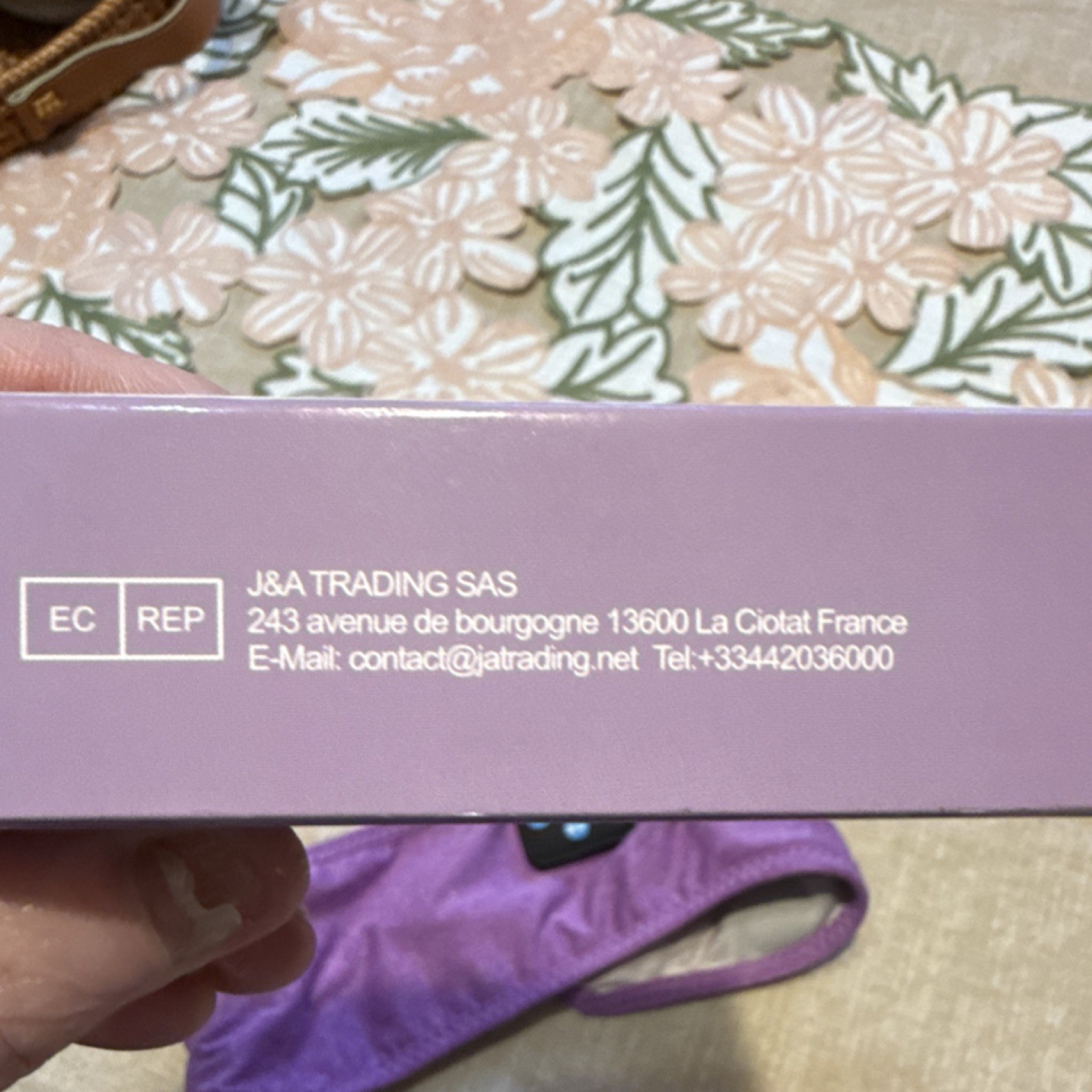 VOEROU Bluetooth Sleep Headphones Adjustable Headband Purple Wireless