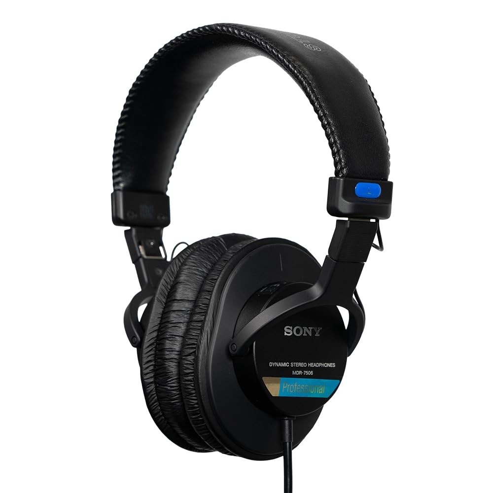 Headphones Professional Large Diaphragm Sony MDR7506 Black