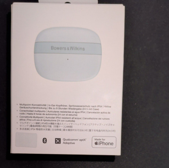 Bowers & Wilkins PI6/GB True Wireless In-Ear Headphones, Glacier Blue New Japan