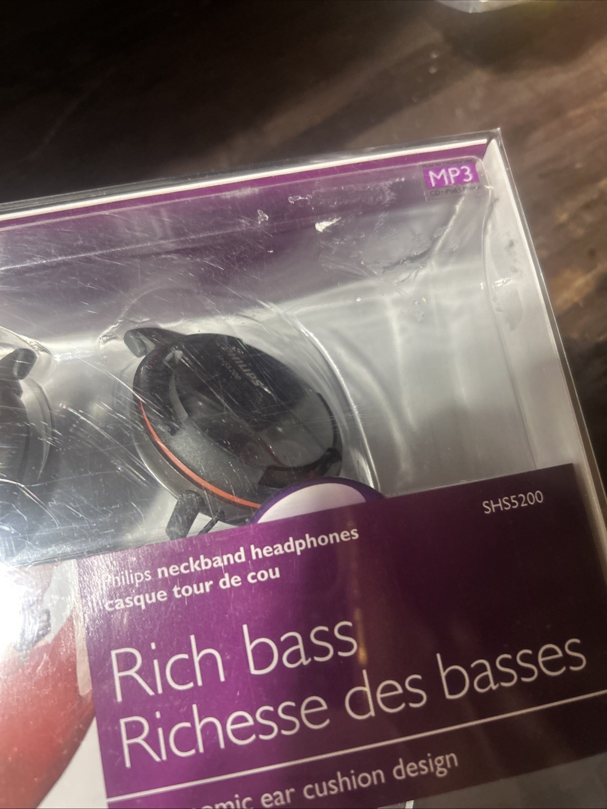 Philips SHS5200 Rich Bass Neckband Headphones Wired 3.5mm New Sealed
