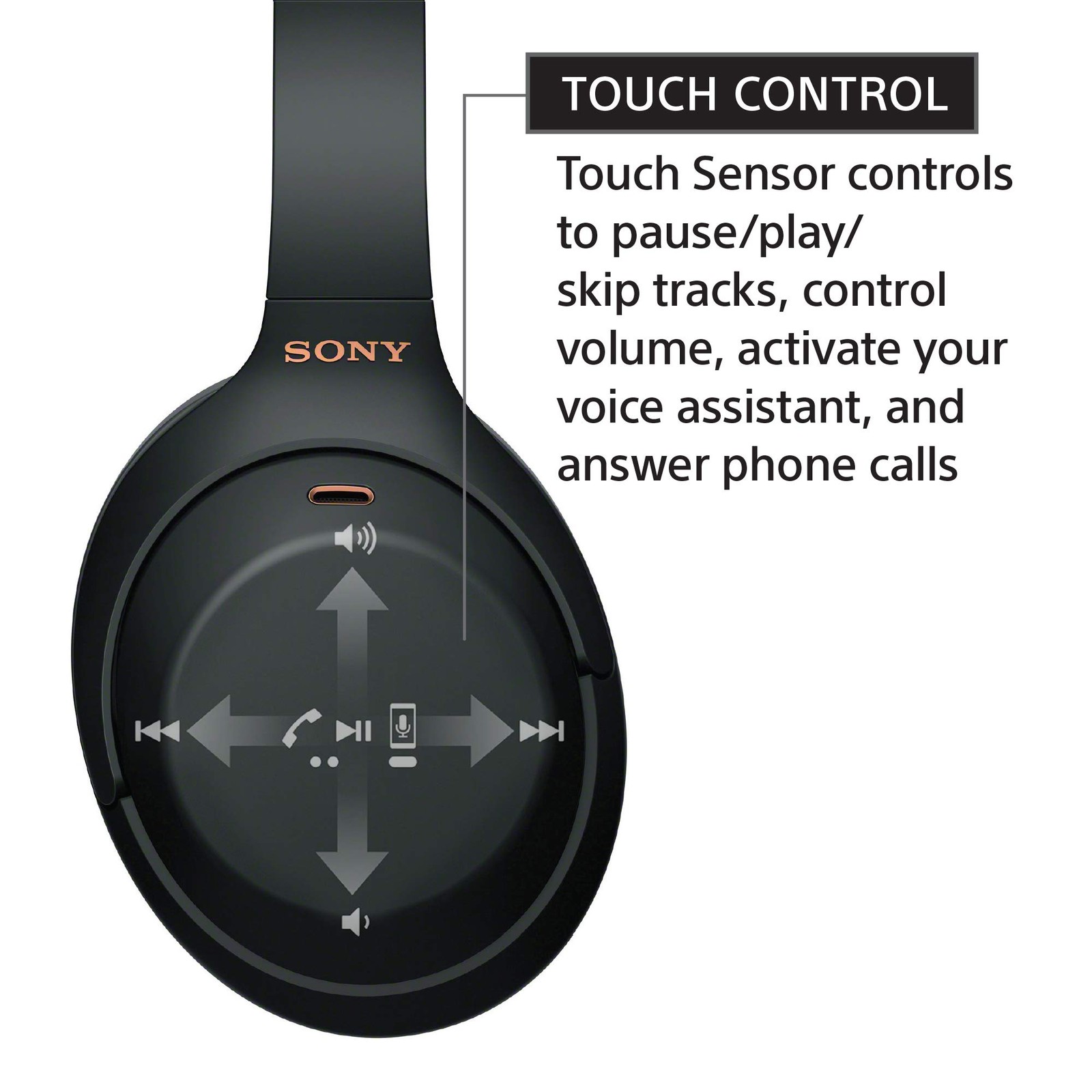 Sony WH-1000XM4 Wireless Noise-Cancelling Over-the-Ear Headphones – Black