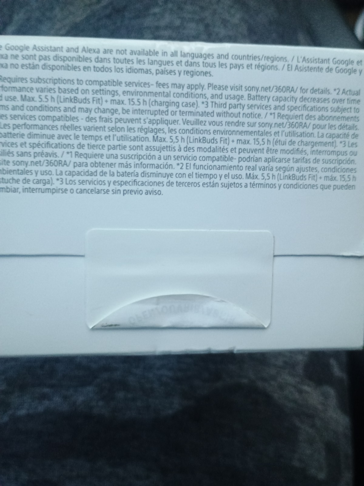 SONY WFLS910N/B Headphones