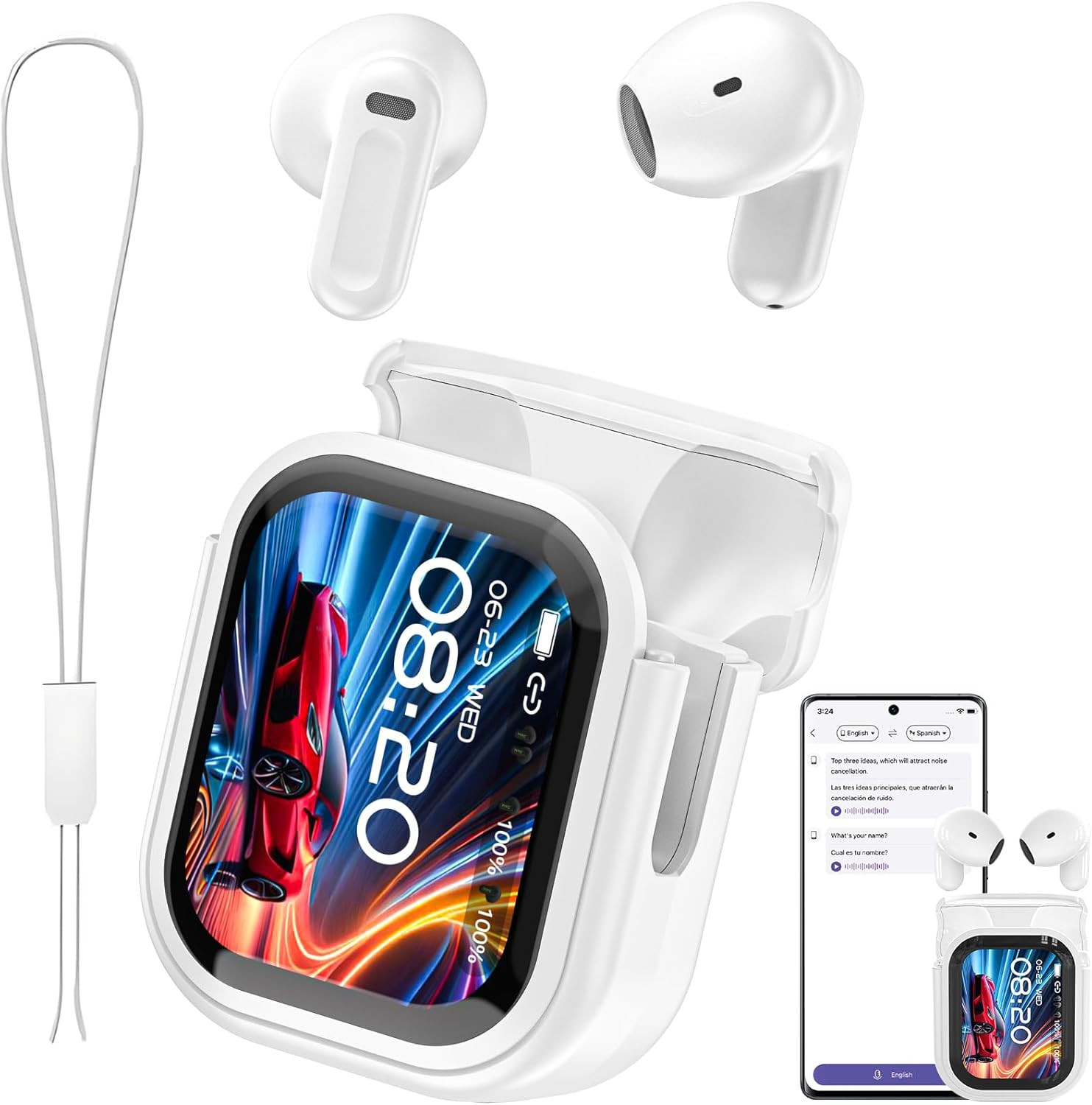 Auriculares De Traducción en Tiempo Real Traductor AI 135 Idiomas Audifonos 2025